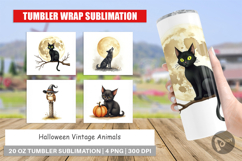 Halloween Vintage Animals Tumbler Product Image 1