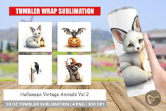 Halloween Vintage Animals Tumbler Product Image 1