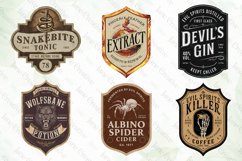 Halloween Vintage Bottle Labels Bundle Product Image 4