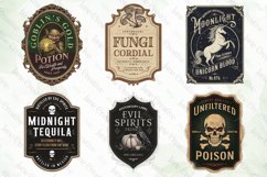 Halloween Vintage Bottle Labels Bundle Product Image 3