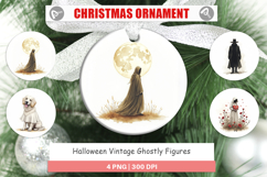 Halloween Vintage Ghosts Ornament Product Image 1