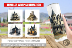 Halloween Vintage Houses Tumbler Product Image 1
