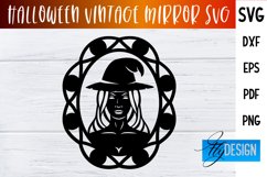 Halloween Vintage Witch Frames SVG|Vintage Mirror Design Product Image 1