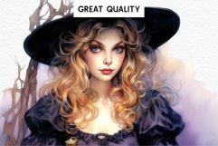 purple vintage witch lady women wizard magic clipart character orange Pumpkin Girl art, young Halloween Vintage Purple Witch Lady Wizard Women Pumpkin clipart Tale Art Image Watercolor Transparent Print illustration sublimation creepy printable digital