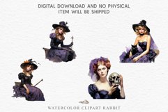 purple vintage witch lady women wizard magic clipart character orange Pumpkin Girl art, young Halloween Vintage Purple Witch Lady Wizard Women Pumpkin clipart Tale Art Image Watercolor Transparent Print illustration sublimation creepy printable digital