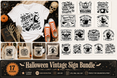 Halloween Vintage Sign Bundle Product Image 1