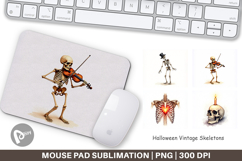Halloween Vintage Skeletons Mouse Pad Product Image 1