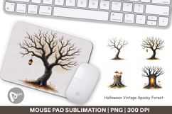 Halloween Vintage Forest Mouse Pad Product Image 1