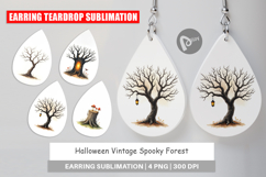 Halloween Vintage Forest Earring Product Image 1