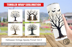 Halloween Vintage Forest Tumbler Product Image 1