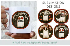 Vintage Halloween Sublimation PNG, Retro Halloween Clipart Product Image 4