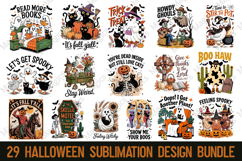 Halloween Vintage Sublimation Bundle Png Product Image 1