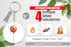 Halloween Vintage Treats Keychain Product Image 1
