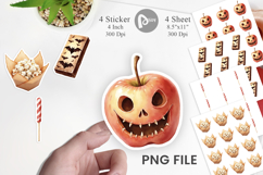Halloween Vintage Treats Sticker Product Image 1