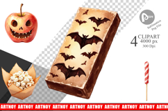 Halloween Vintage Treats Clipart Product Image 1