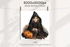 Halloween Vintage Witch Child Wizard Boy Girl Pumpkin Dressed Tale Art Image Watercolor Transparent Print illustration sublimation creepy printable digital Halloween vintage witch boy,  wizard magic, Pumpkin Girl, lady spooky dressed, Halloween children