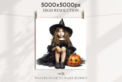 Halloween Vintage Witch Child Wizard Boy Girl Pumpkin Dressed Tale Art Image Watercolor Transparent Print illustration sublimation creepy printable digital Halloween vintage witch boy,  wizard magic, Pumpkin Girl, lady spooky dressed, Halloween children
