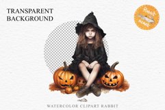 Halloween Vintage Witch Child Wizard Boy Girl Pumpkin Dressed Tale Art Image Watercolor Transparent Print illustration sublimation creepy printable digital Halloween vintage witch boy,  wizard magic, Pumpkin Girl, lady spooky dressed, Halloween children