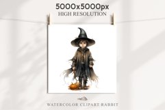 Halloween Vintage Witch Child Wizard Boy Girl Pumpkin Dressed Tale Art Image Watercolor Transparent Print illustration sublimation creepy printable digital Halloween vintage witch boy,  wizard magic, Pumpkin Girl, lady spooky dressed, Halloween children