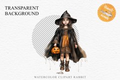 Halloween Vintage Witch Child Wizard Boy Girl Pumpkin Dressed Tale Art Image Watercolor Transparent Print illustration sublimation creepy printable digital Halloween vintage witch boy,  wizard magic, Pumpkin Girl, lady spooky dressed, Halloween children