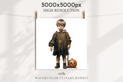 Halloween Vintage Witch Child Wizard Boy Girl Pumpkin Dressed Tale Art Image Watercolor Transparent Print illustration sublimation creepy printable digital Halloween vintage witch boy,  wizard magic, Pumpkin Girl, lady spooky dressed, Halloween children