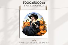 vintage witch lady women wizard magic clipart character orange Pumpkin Girl art, young lady Halloween Vintage Witch Lady Wizard Women Pumpkin Clipart Tale Art Image Watercolor Transparent Print illustration sublimation creepy printable digital