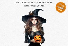 Halloween Vintage Witch Lady Wizard Women Pumpkin Clipart Tale Art Image Watercolor Transparent Print illustration sublimation creepy printable digital vintage witch lady women wizard magic clipart character orange Pumpkin Girl art, young ladyHalloween Vi