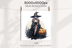 vintage witch lady women wizard magic clipart character orange Pumpkin Girl art, young lady Halloween Vintage Witch Lady Wizard Women Pumpkin Clipart Tale Art Image Watercolor Transparent Print illustration sublimation creepy printable digital