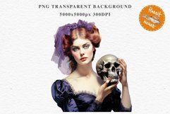 Halloween Vintage Witch Lady Wizard Women Pumpkin Clipart Tale Art Image Watercolor Transparent Print illustration sublimation creepy printable digital vintage witch lady women wizard magic clipart character orange Pumpkin Girl art, young lady