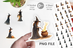 Halloween Vintage Witches Sticker Product Image 1