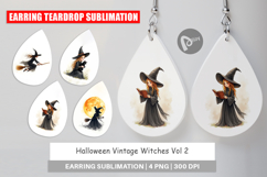 Halloween Vintage Witches Earring Product Image 1