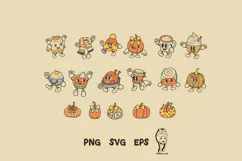 Vintage Autumn and Fall Cartoon Character Product Image 2