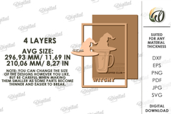 Halloween Wall Art Laser Cut. Halloween Decor SVG Product Image 2