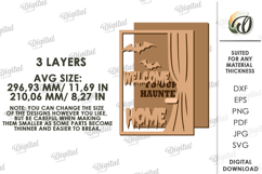 Halloween Wall Art Laser Cut. Halloween Decor SVG Product Image 2