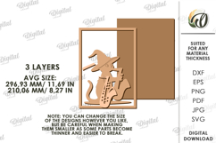 Halloween Wall Art Laser Cut. Halloween Decor SVG Product Image 2