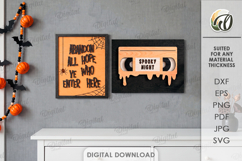 Halloween Wall Signs Bundle Laser Cut. Wall Decor SVG Product Image 8