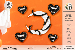 Halloween Wall Decor Laser Cut. Wall Decor SVG Product Image 1