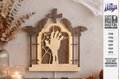 3D Halloween Layered Wall Decor Laser Cut | Night Light |CNC Product Image 1