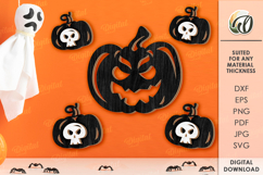 Halloween Wall Decor Laser Cut. Wall Decor SVG Product Image 1