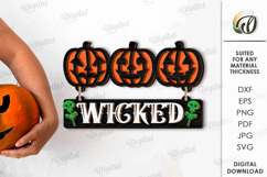 Halloween Wall Decors Bundle Laser Cut. Halloween Decor SVG Product Image 9