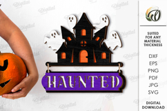 Halloween Wall Decors Bundle Laser Cut. Halloween Decor SVG Product Image 11