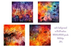 Halloween Backgrounds, 15x15 Halloween Watercolor Papers, s1 Product Image 2