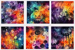 Watercolor Backgrounds, 15x15 Halloween Watercolor Papers Product Image 3