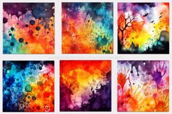 Watercolor Backgrounds, 15x15 Halloween Watercolor Papers Product Image 4