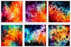 Watercolor Backgrounds, 15x15 Halloween Watercolor Papers Product Image 5