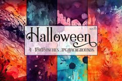 Halloween Backgrounds, 15x15 Halloween Watercolor Papers, s5 Product Image 1