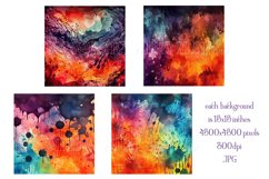 Halloween Backgrounds, 15x15 Halloween Watercolor Papers, s5 Product Image 2