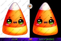 Halloween Candy Corn Sticker, Halloween Kawaii Character Product Image 2