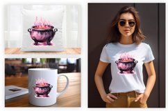  Watercolor Cauldron Sublimation Clipart Design