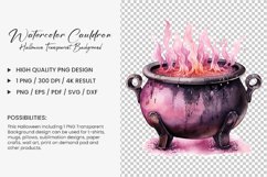 Watercolor Cauldron Sublimation Clipart Design
